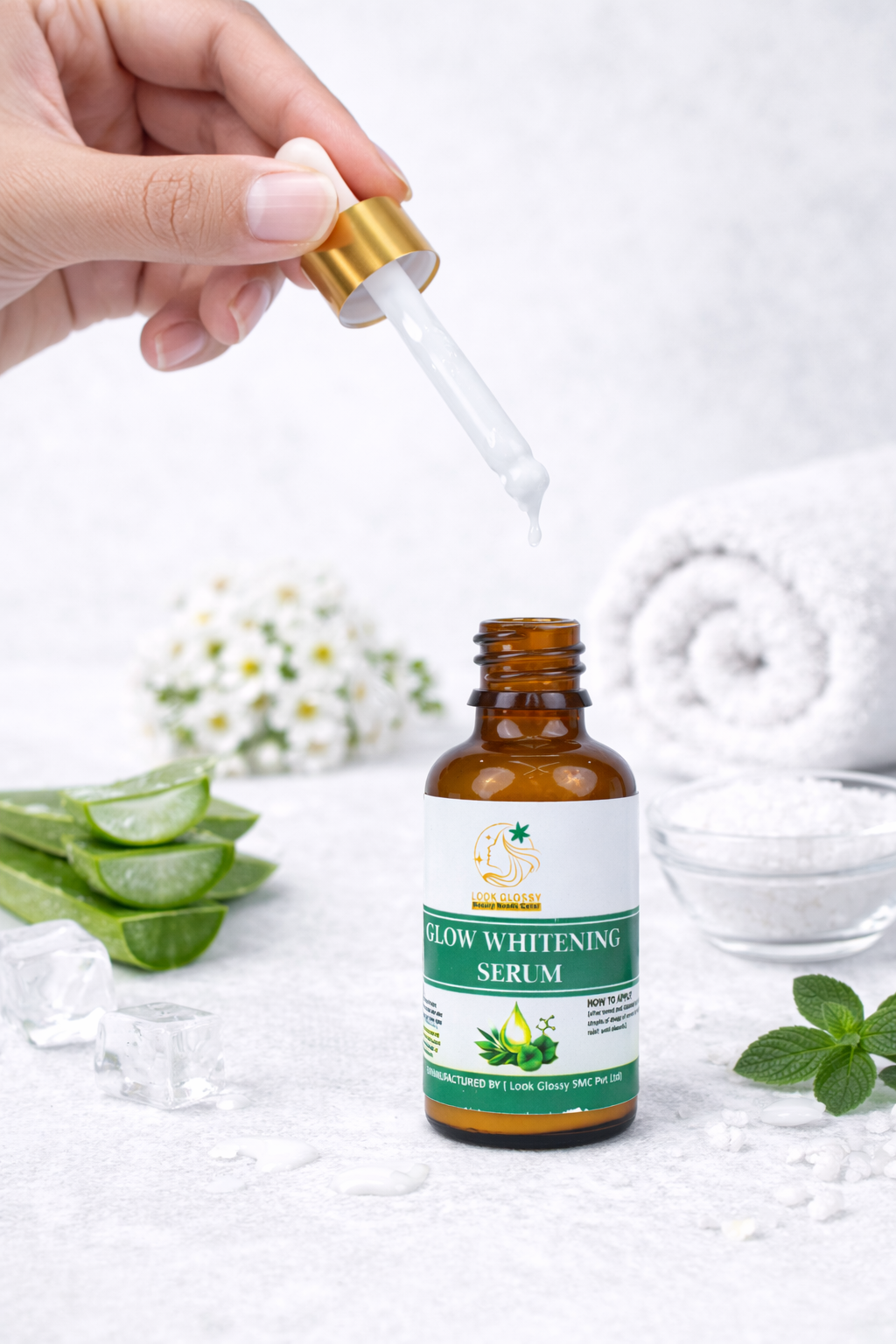 Glow whitening serum │By Look Glossy